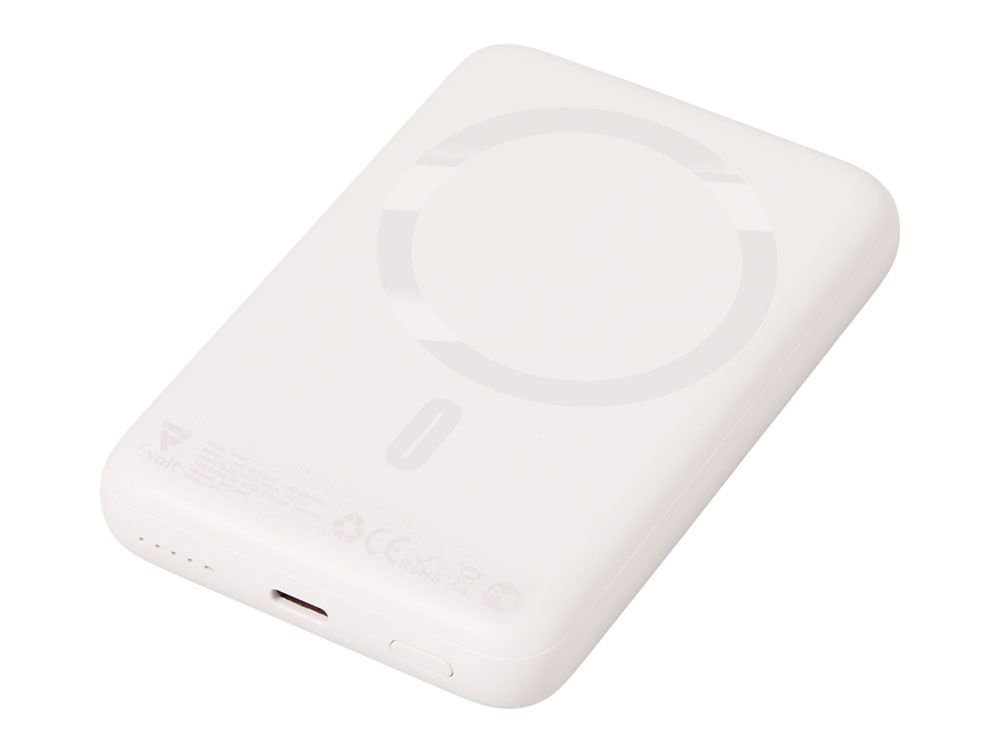 Магнитный внешний беспроводной аккумулятор Polarix, QC/PD, 10000 мАч