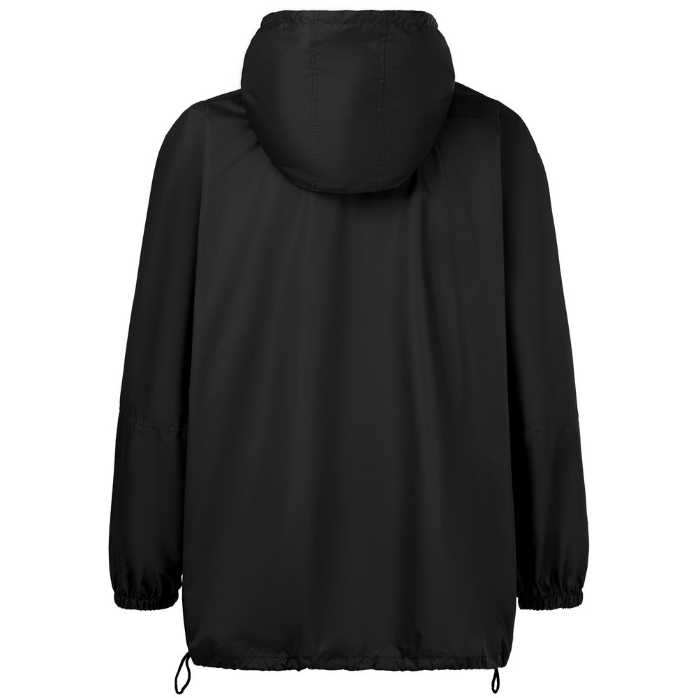 Дождевик-анорак Hard Work, укороченный, черный