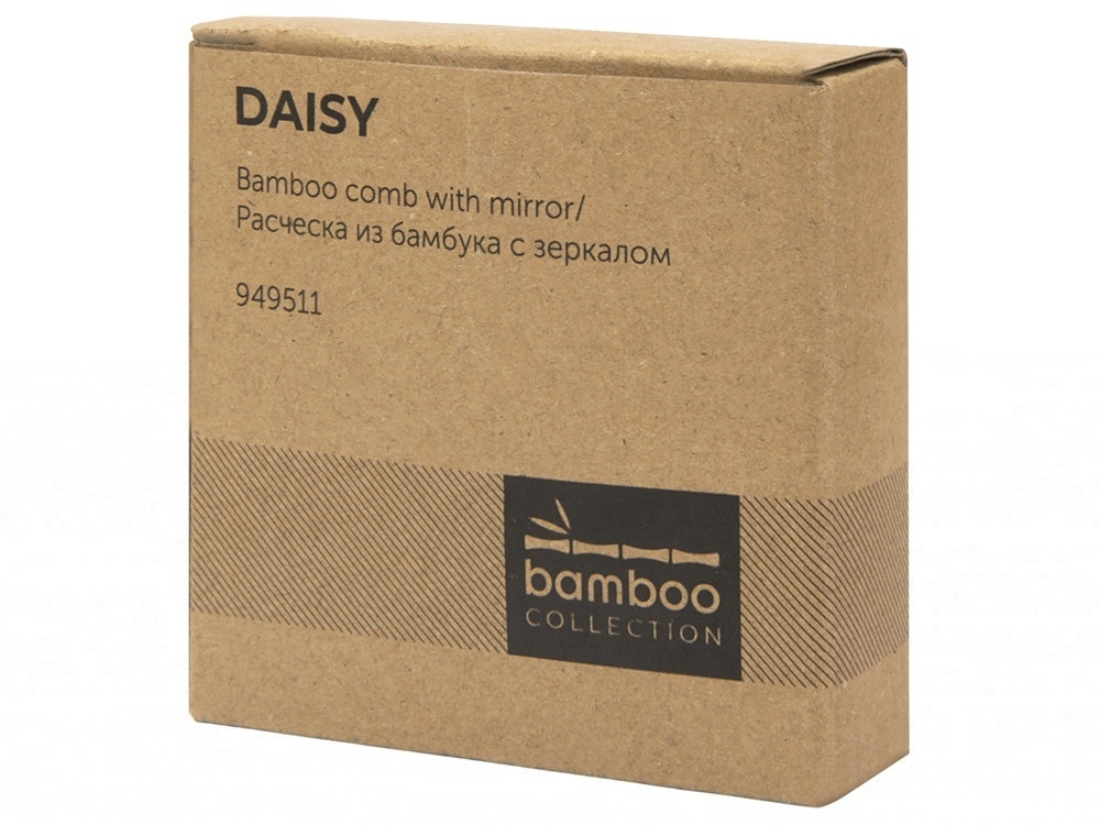 Расческа с зеркалом Daisy из бамбука