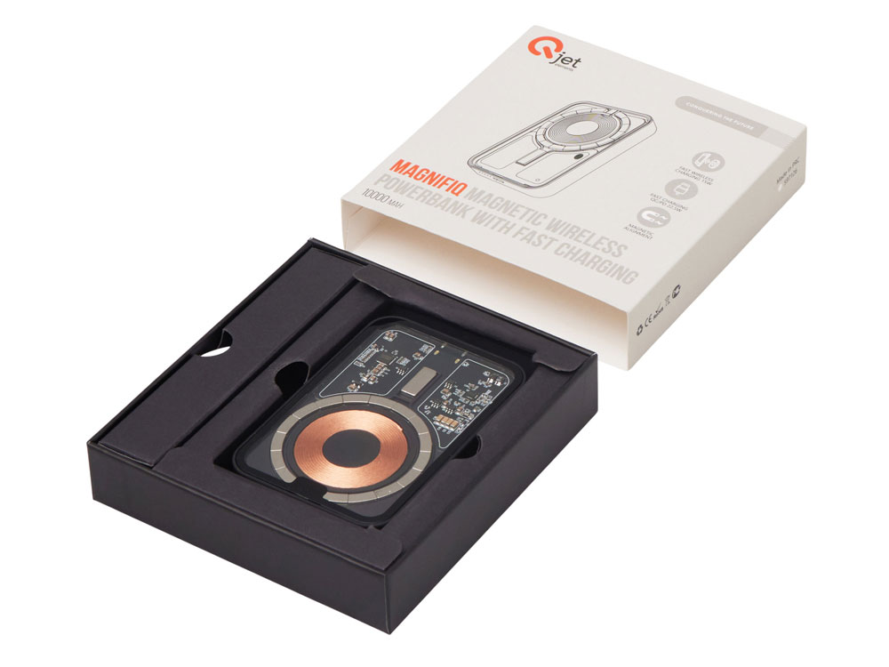 Беспроводной магнитный внешний аккумулятор с QC\PD MagnifIQ, 10000 мАч, 15 Вт