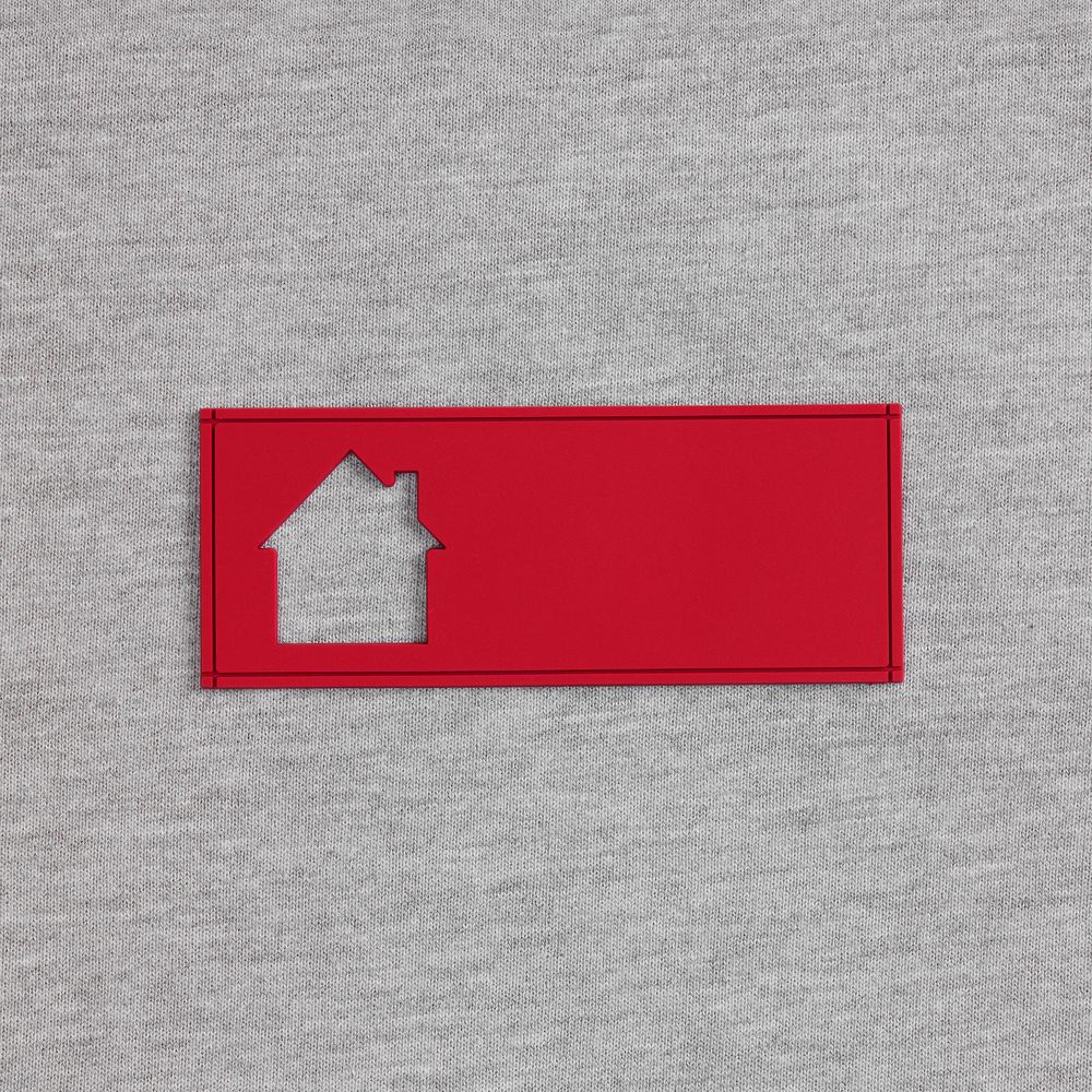 Лейбл из ПВХ с вырубкой «Дом»