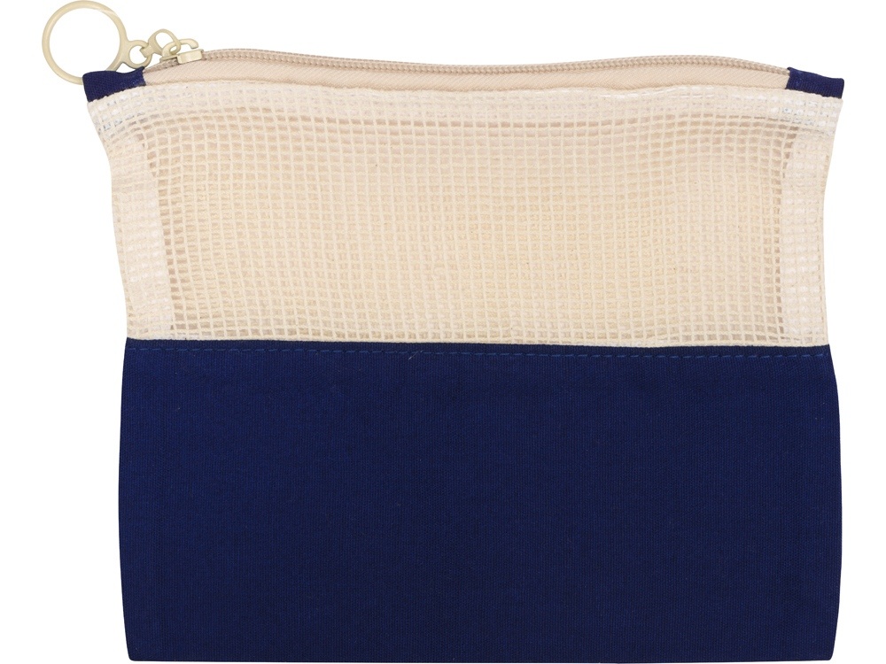 Косметичка Mesh хлопковая с сетчатой вставкой