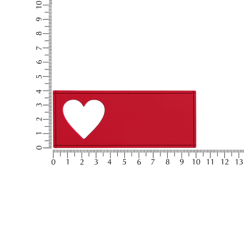 Лейбл из ПВХ с вырубкой «Сердце»