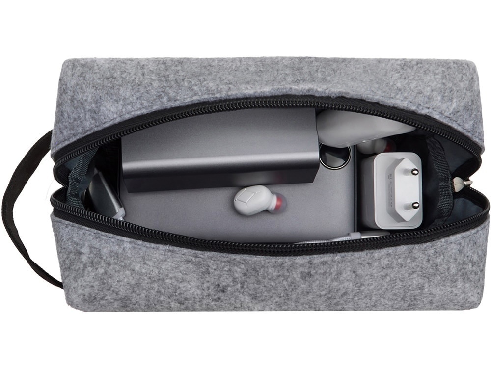 Органайзер для электроники и проводов Felt из RPET-фетра с ручкой