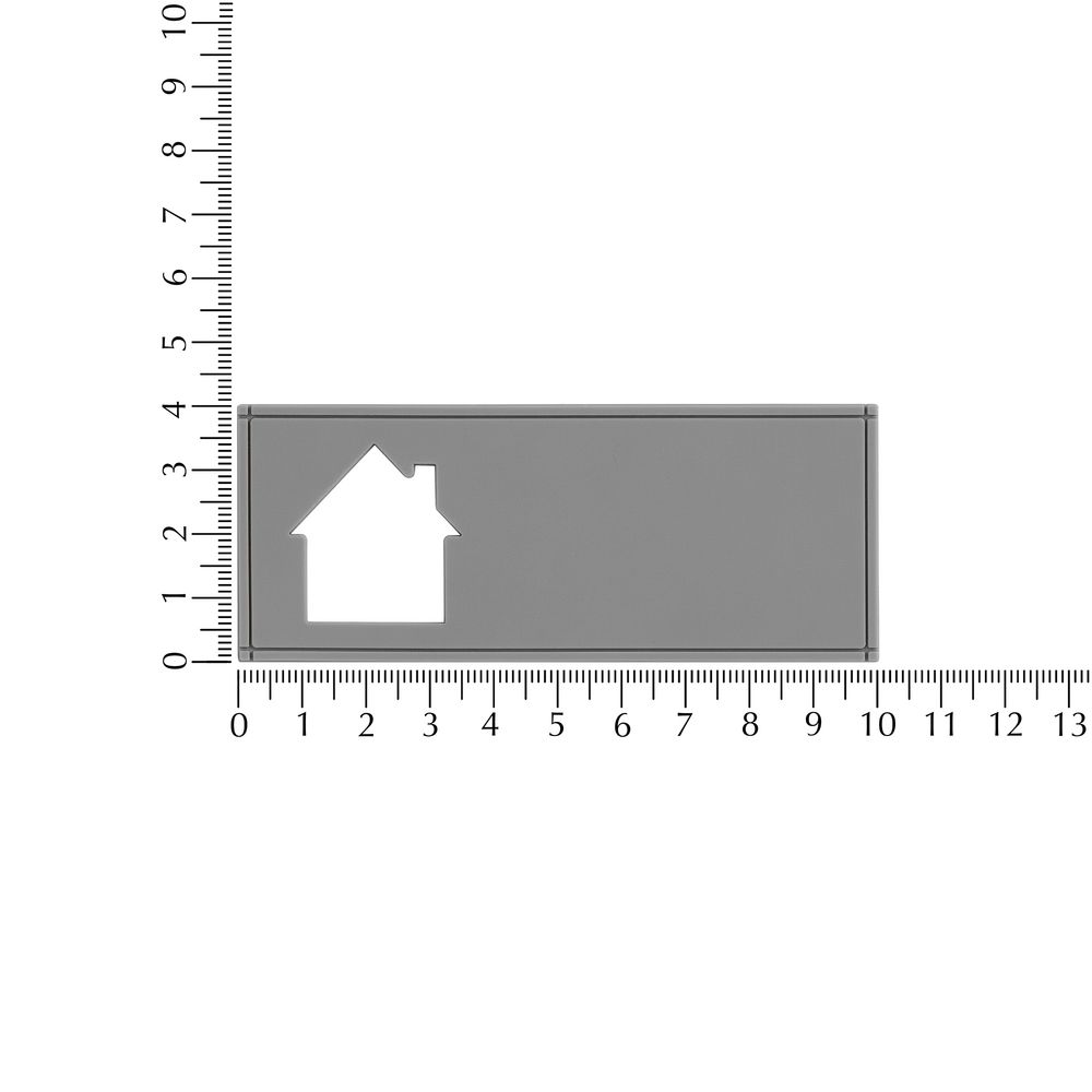 Лейбл из ПВХ с вырубкой «Дом»