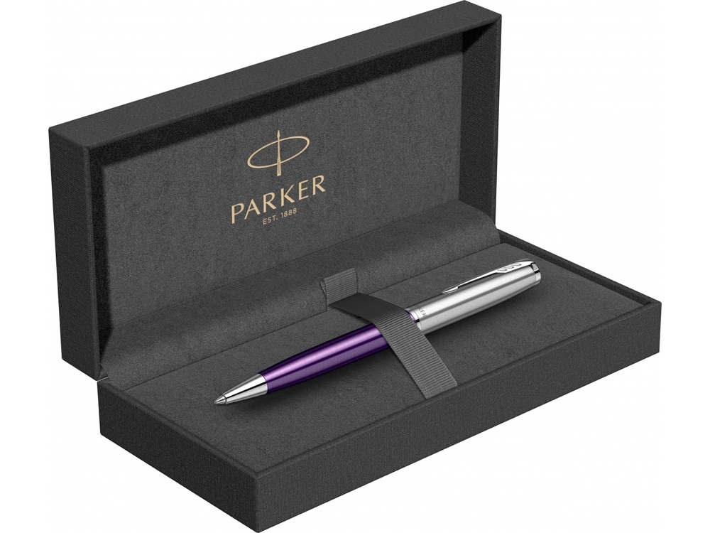Ручка шариковая Parker Sonnet Essentials Violet SB Steel CT