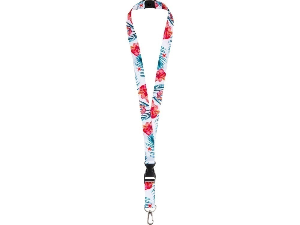 Ланъярд под сублимацию с карабином, межуровневым замком и замком обрыва, 2 см