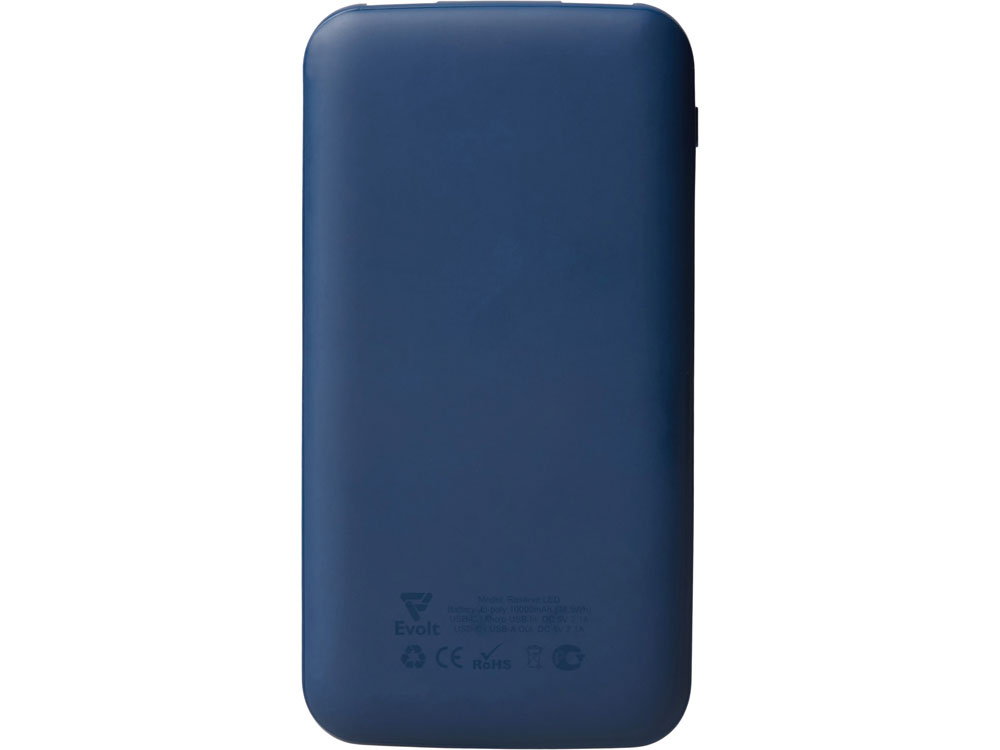 Набор из внешнего аккумулятора и универсального кабеля с подсветкой лого Reserve LED, 10000mAh