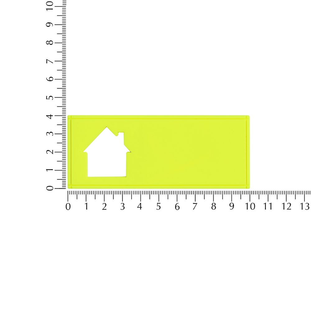 Лейбл из ПВХ с вырубкой «Дом»