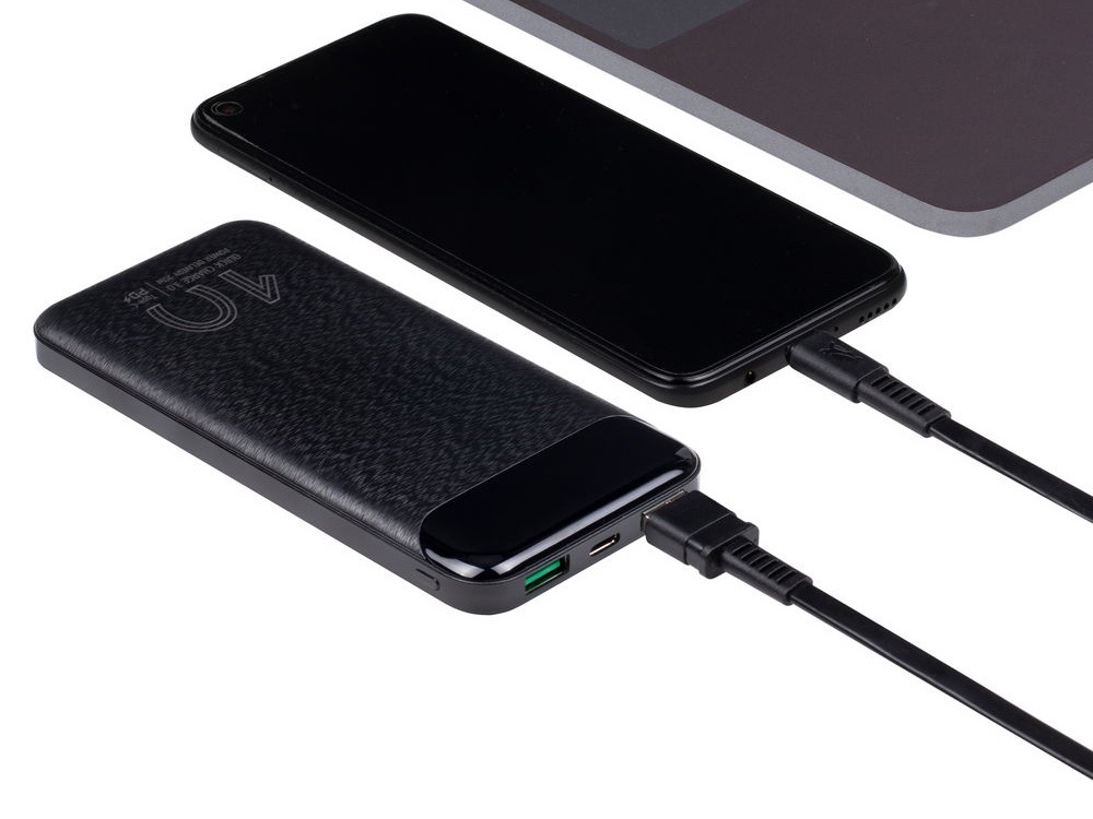 Внешний аккумулятор с дисплеем, 10000 mAh