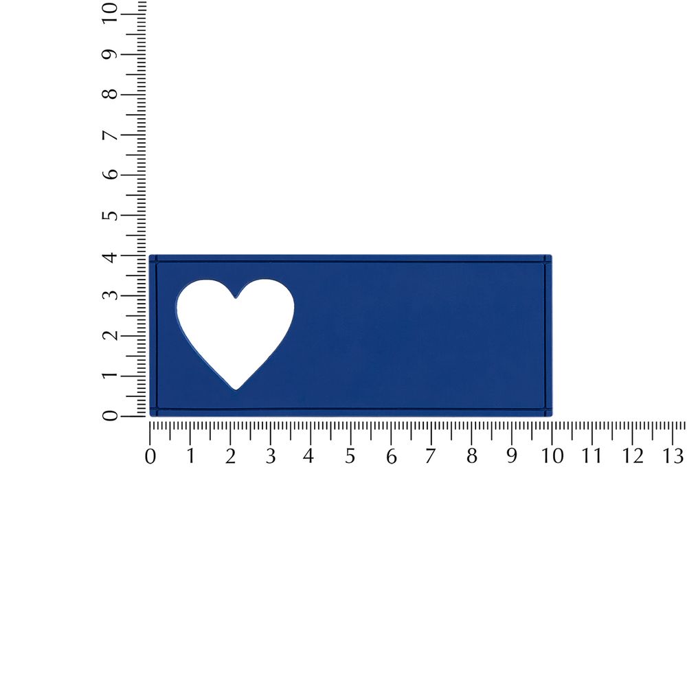 Лейбл из ПВХ с вырубкой «Сердце»