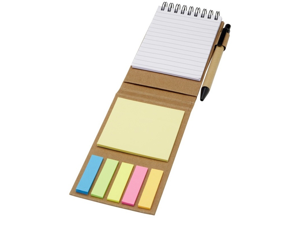 Блокнот Flipper со стикерами и шариковой ручкой