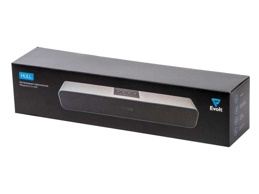 Портативная стереоколонка Hull, 2*3 Вт