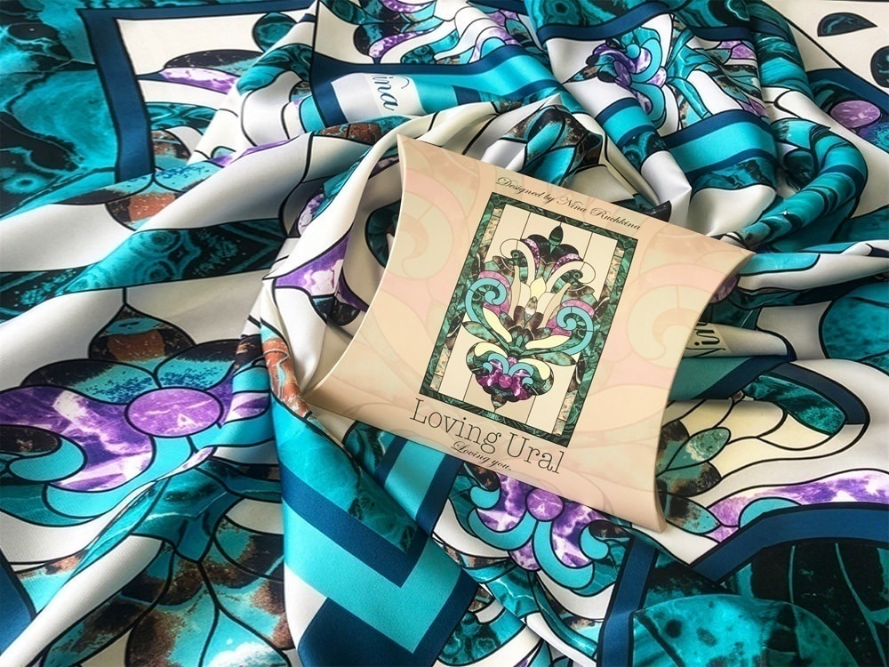 Платок Каменный Цветок