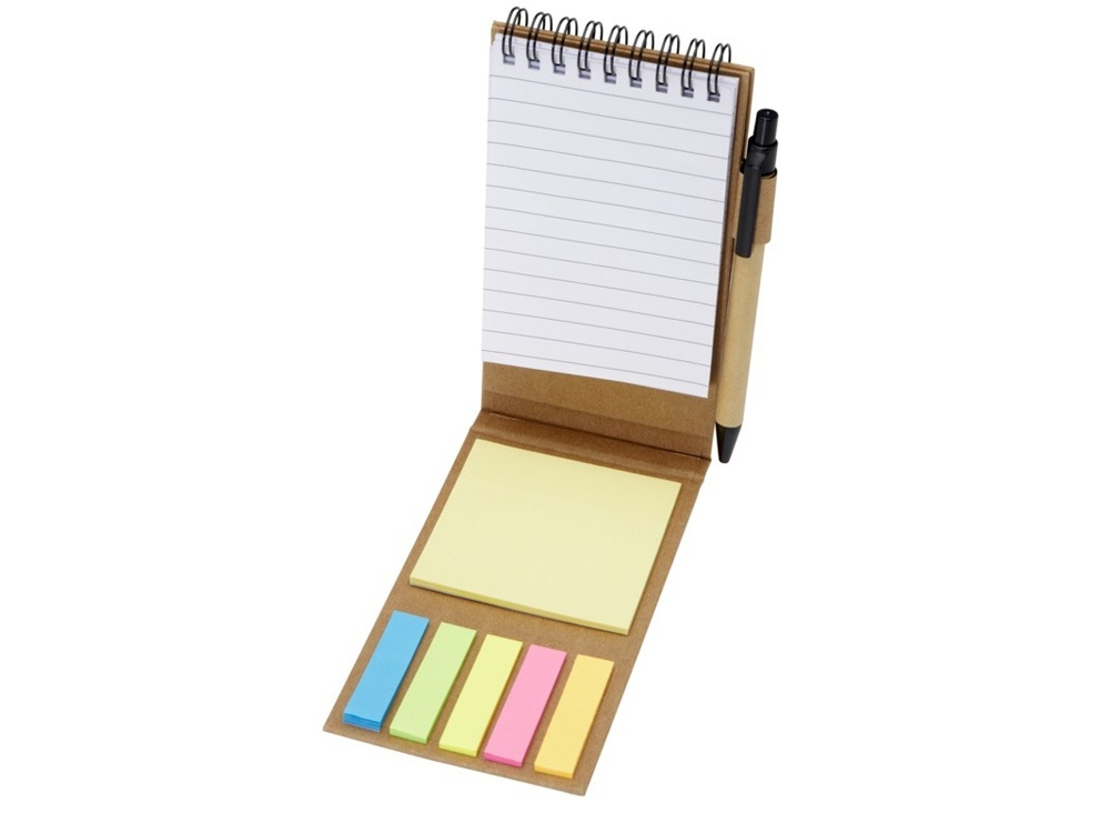 Блокнот Flipper со стикерами и шариковой ручкой