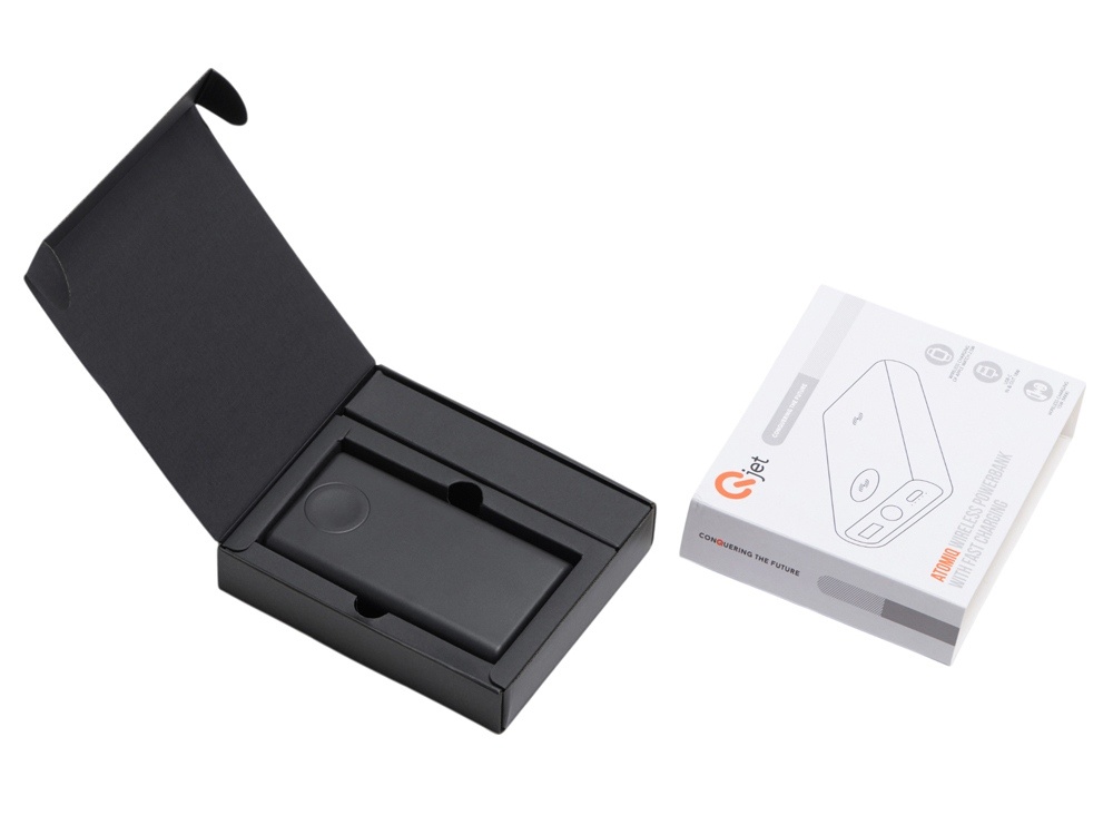 Внешний беспроводной аккумулятор 2-в-1 с функцией зарядки Apple Watch, QC/PD AtomIQ, 10000 мАч