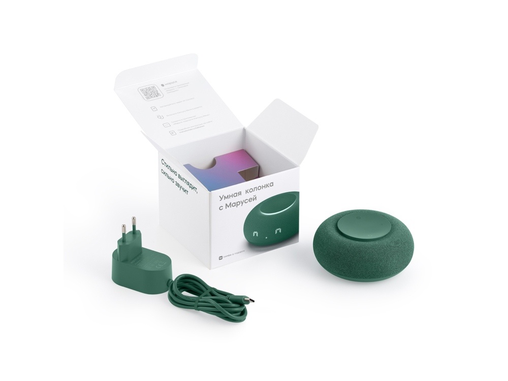 Умная колонка Капсула Мини с голосовым помощником Марусей