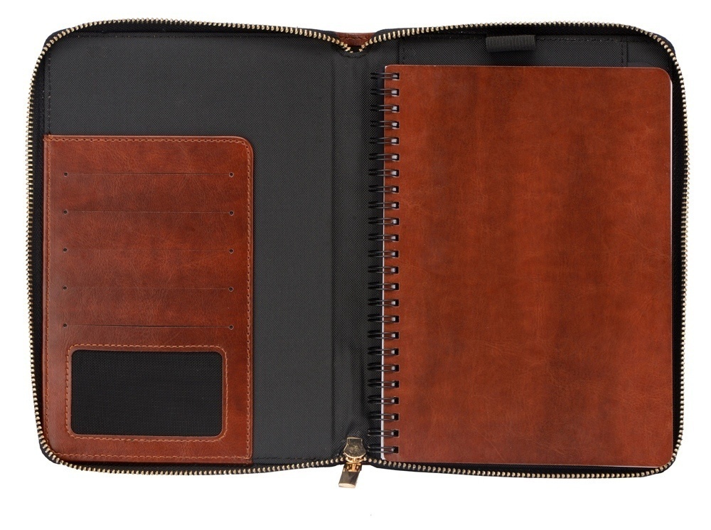 Бизнес-блокнот на молнии А5 Fabrizio с RFID защитой