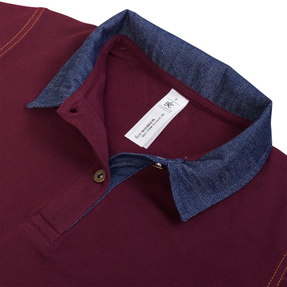 Рубашка поло женская DNM Forward серый меланж