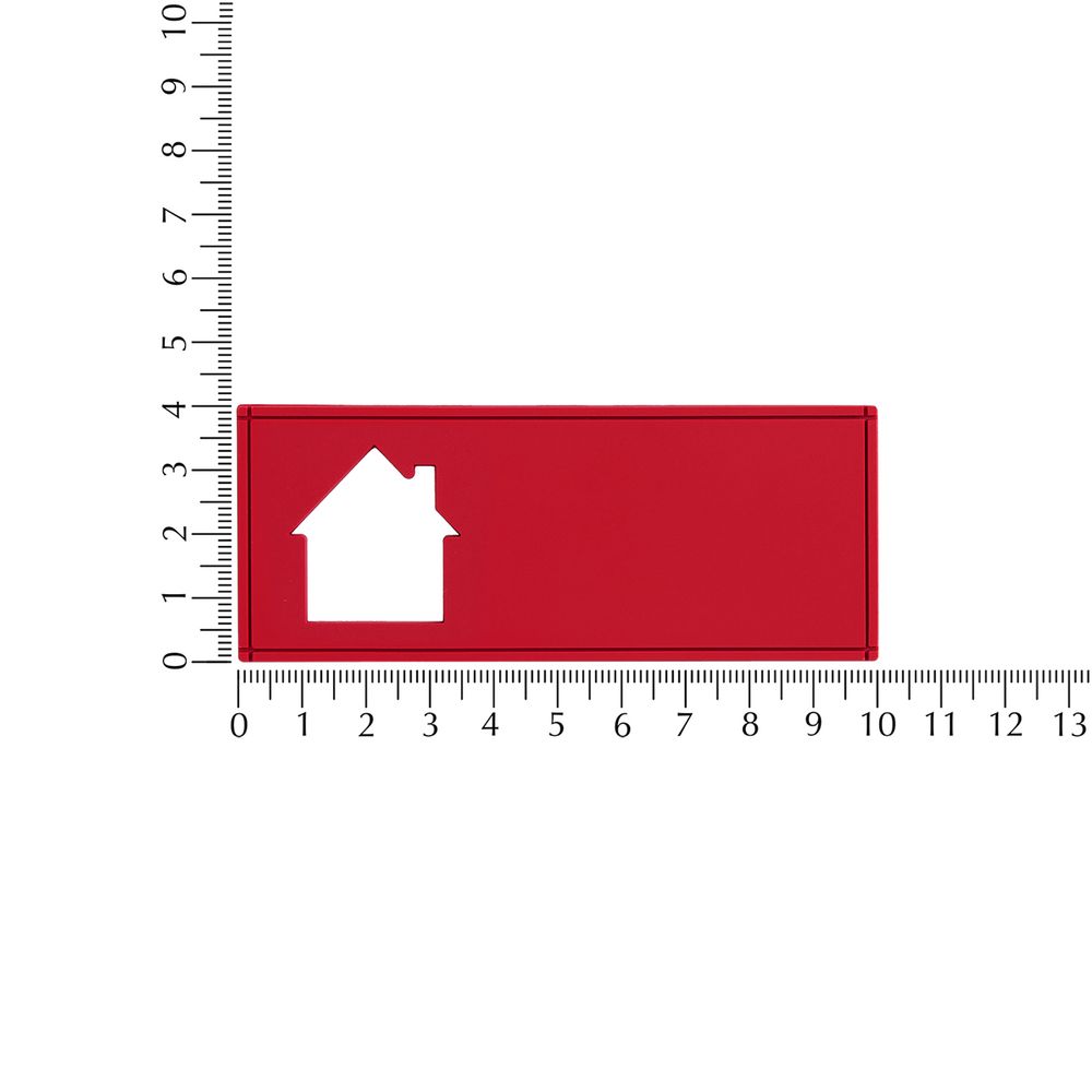Лейбл из ПВХ с вырубкой «Дом»