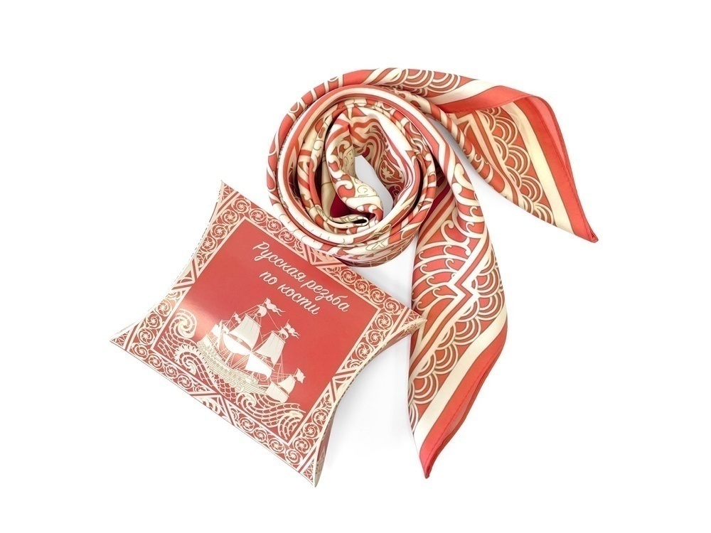 Платок Русская резьба по кости