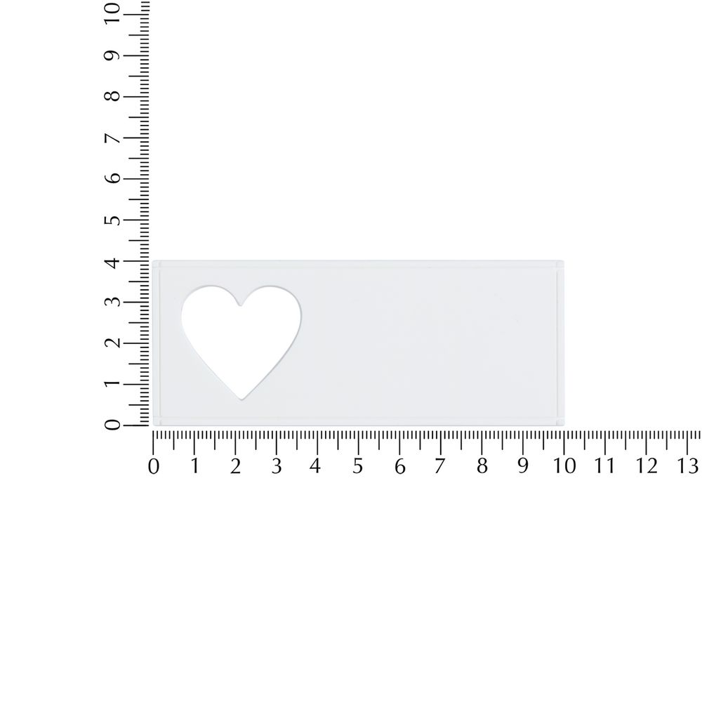 Лейбл из ПВХ с вырубкой «Сердце»