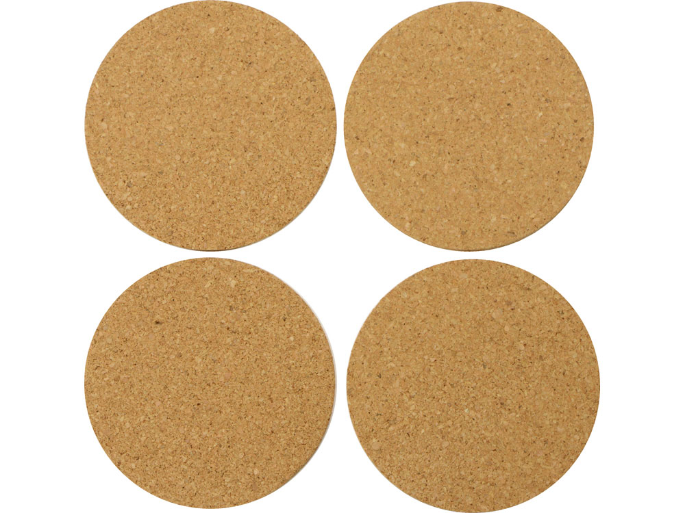 Набор костеров из пробки в хлопковом мешке Bali