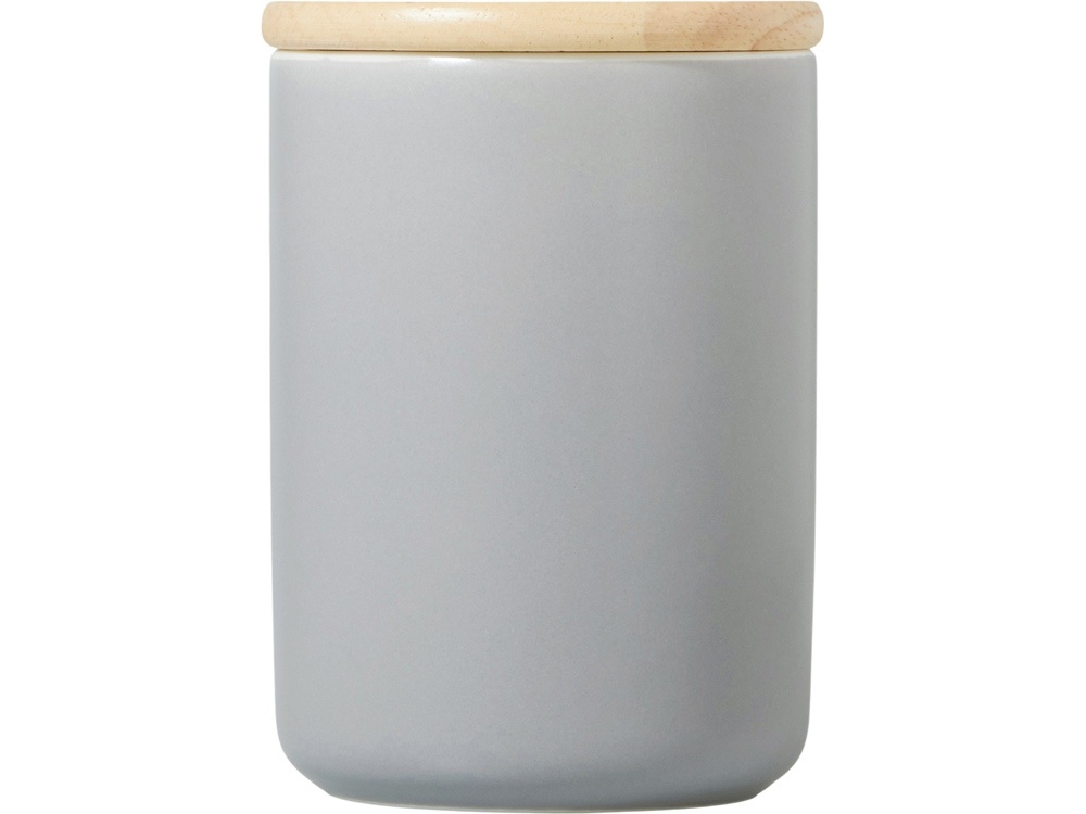 Кружка с ручкой и крышкой из каучукового дерева Jeny