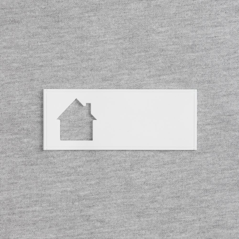 Лейбл из ПВХ с вырубкой «Дом»